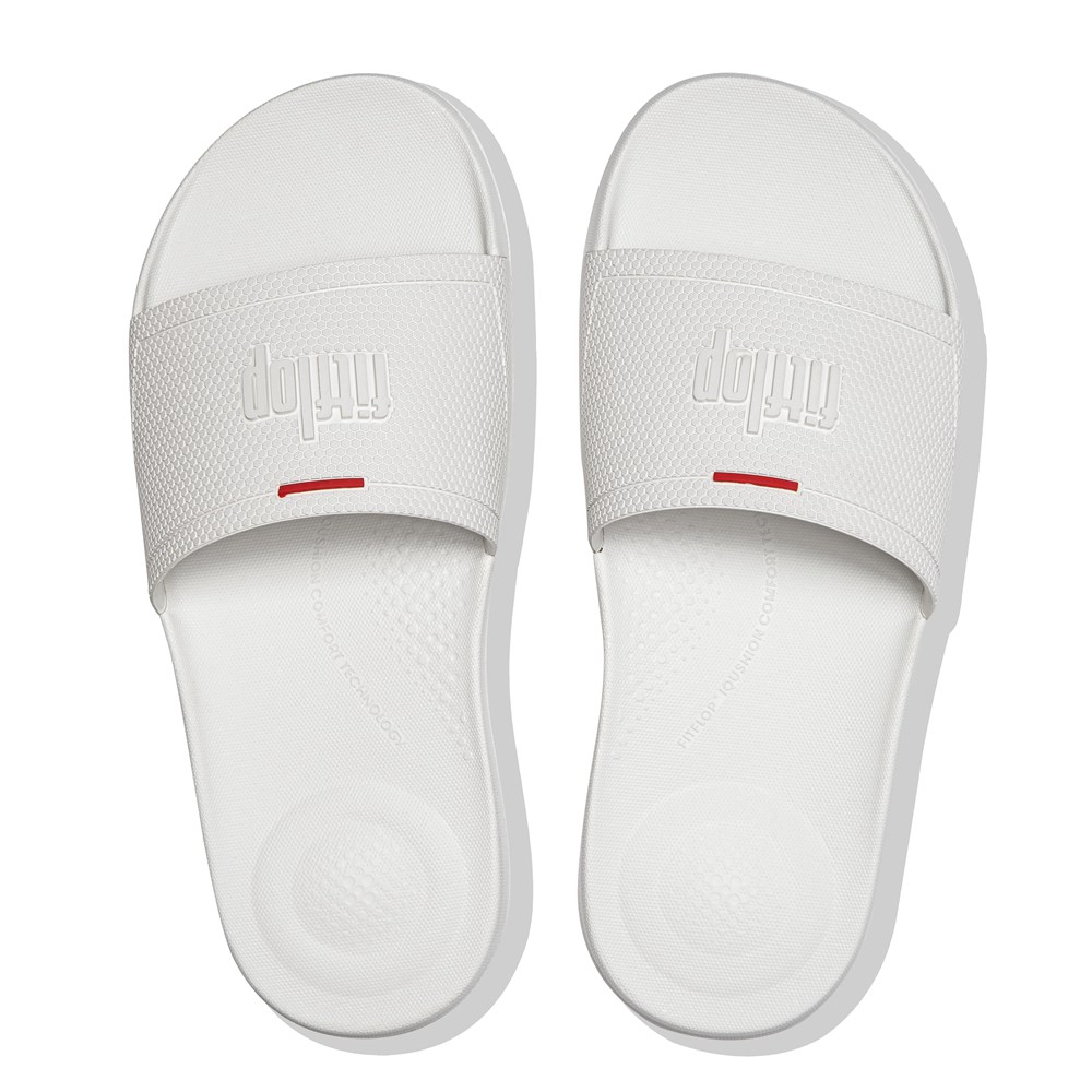 Fitflop Womens Slides White - Iqushion Pool - ZH2471985